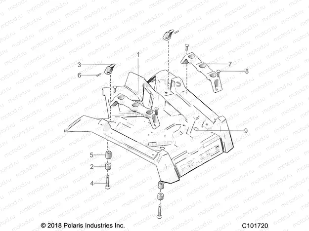 BODY | BODY, FRONT RACK - A20SGE95AK (C101720)