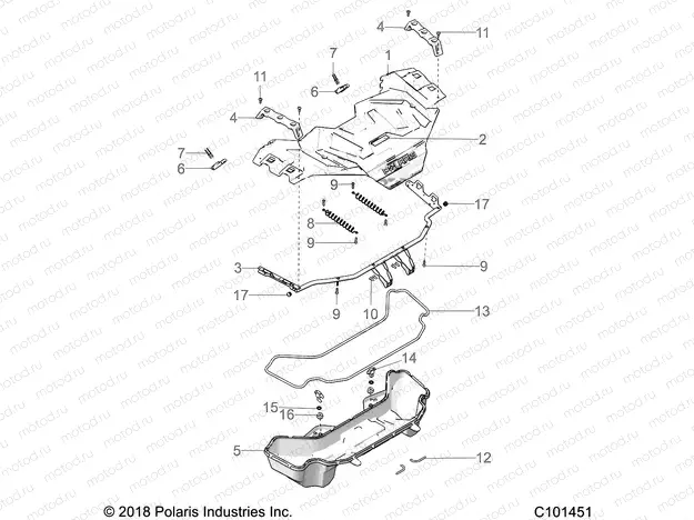 BODY | BODY, FRONT RACK - A21SXV95AG/CAG (C101451)