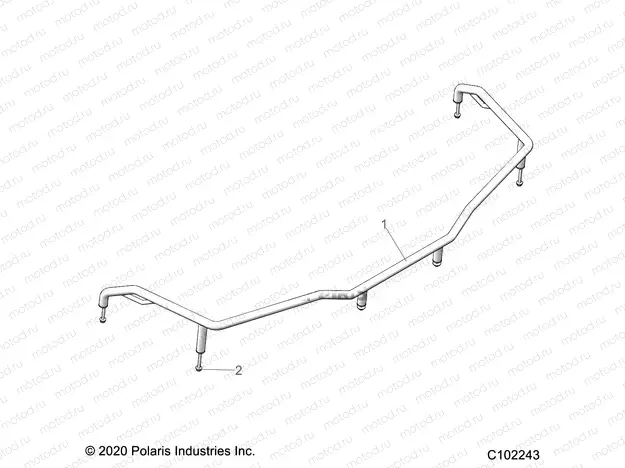 BODY | BODY, FRONT RACK EXTENDER - A22S6E57A1 (C102243)