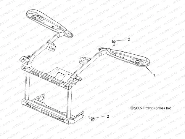 BODY | BODY, FRONT RACK MOUNTING - A10TN55AL/AX (49ATVRACKMTG10SPXPX2550)