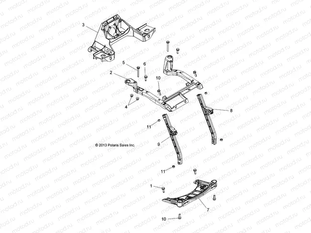 BODY | BODY, FRONT RACK SUPPORT - A18SVS95CR/ER