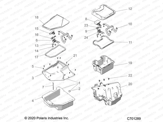 BODY | BODY, FRONT STORAGE - Z21R4D92AM/BM/AC (C701289)