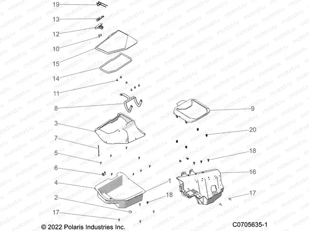 BODY | BODY, FRONT STORAGE - Z21RAE92BD/BJ (C0705635-1)
