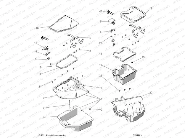 BODY | BODY, FRONT STORAGE - Z23G4C92AL/BL (C702963)