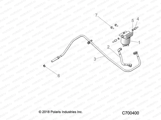 BODY | BODY, FUEL FILTER AND LINES - R20RRED4F1/N1/SD4C1 (C700400)