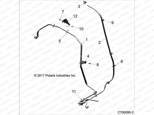BODY | BODY, FUEL LINE - Z20S1E99AG/AK (C700095-2)
