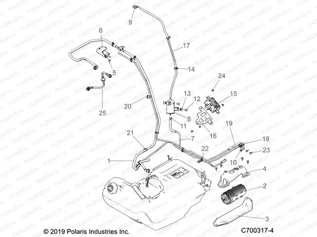 BODY | BODY, FUEL LINES, EVAP - Z20N4E92BL/BR (C700317-4)