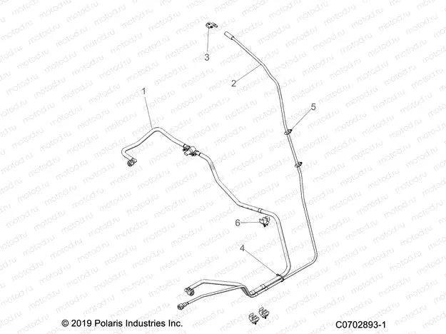 BODY | BODY, FUEL LINES, STD. - Z21R4D92AM/AC (C0702893-1)