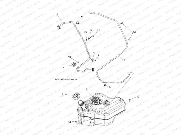 BODY | BODY, FUEL TANK - A15DAA32AA/AJ (49ATVFUEL14325)