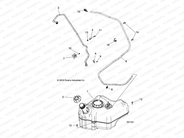 BODY | BODY, FUEL TANK - A17DAA57A5 (101124)