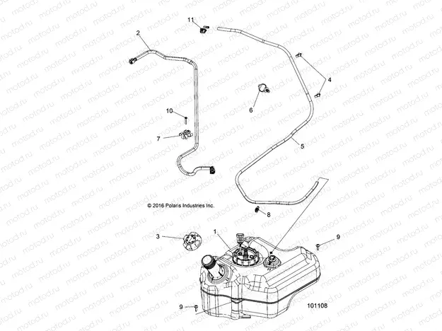 BODY | BODY, FUEL TANK - A17DCE87AU (101108)