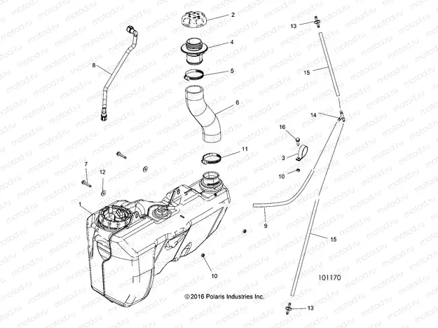 BODY | BODY, FUEL TANK - A18SVS95CR/ER (101170)