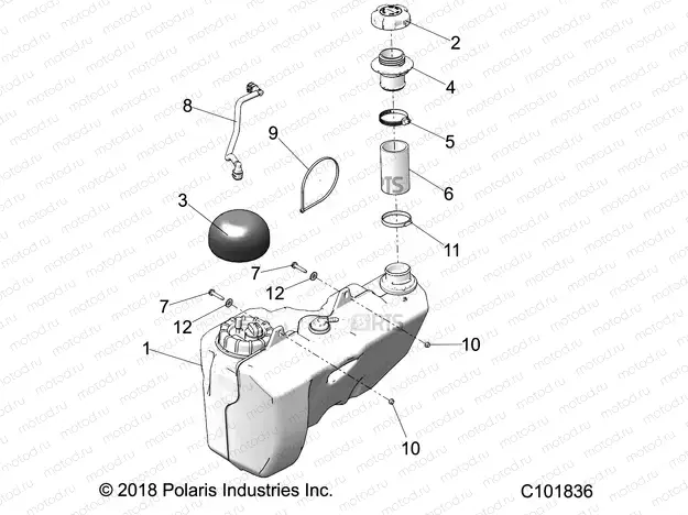 BODY | BODY, FUEL TANK - A20SLZ95AE (C101836)