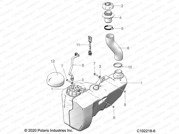 BODY | BODY, FUEL TANK - A20SVA85A3 (C102218-6)