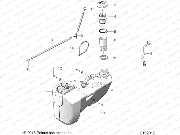BODY | BODY, FUEL TANK - A20SXD95A9/E95AG (C102017)