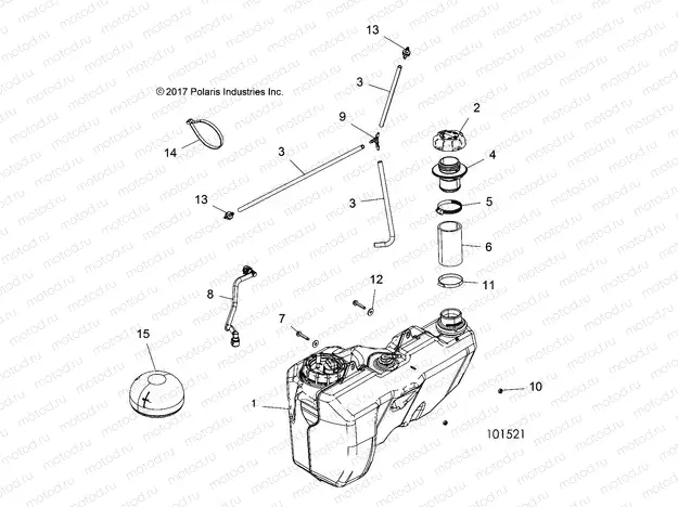 BODY | BODY, FUEL TANK - A20SXM95AL (101521)