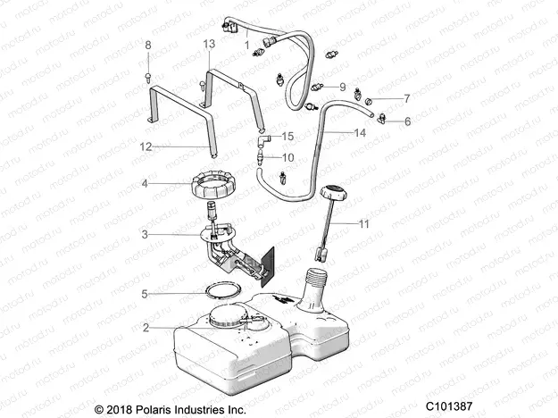 BODY | BODY, FUEL TANK - A23HZB15A1/A4/B1/B4  (C101387)