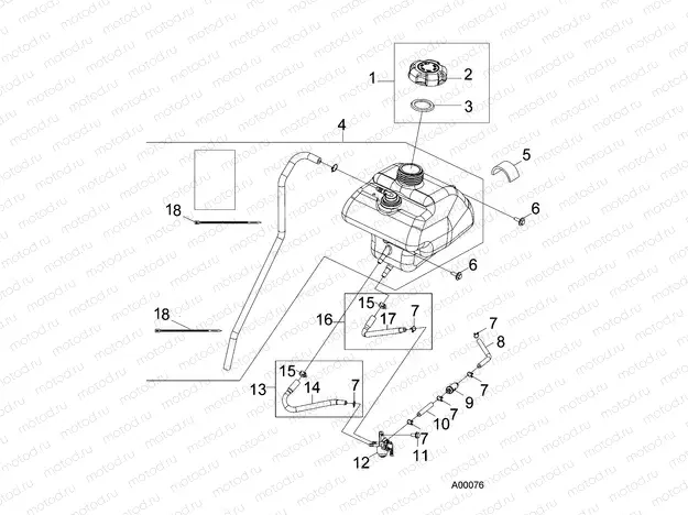BODY | BODY, FUEL TANK and HOSES - A19YAK05B7/B6/N7/N6 (A00076)