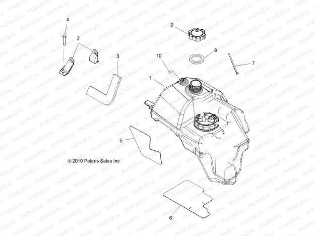 BODY | BODY, FUEL TANK ASM. - A11MH50FF (49ATVFUEL11SP500F)