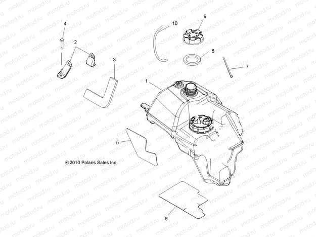 BODY | BODY, FUEL TANK ASM. - A12MH50AD/AO/AQ/AX/AZ (49ATVFUEL11SP500)