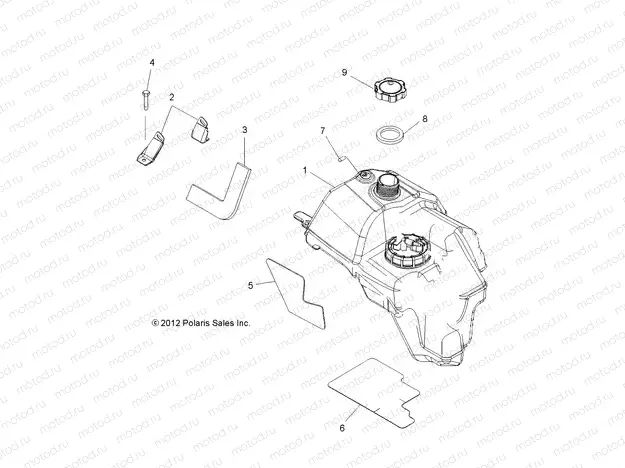 BODY | BODY, FUEL TANK ASM. - A13MH50FF/FJ/FU (49ATVFUEL13SP500F)