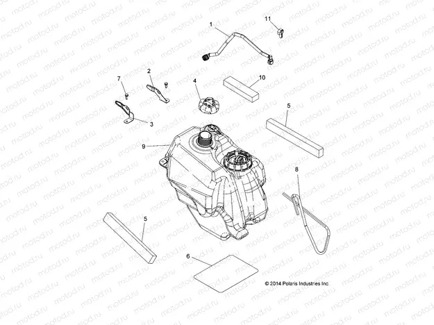 BODY | BODY, FUEL TANK ASM. - A15SEB57CA/CJ/SEC57CJ/CA (49ATVFUEL14570)