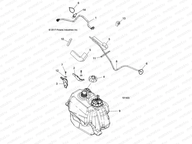 BODY | BODY, FUEL TANK ASM. - A18SDS57C5/E5 (101403)