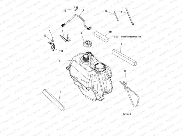 BODY | BODY, FUEL TANK ASM. - A19SHS57PS (101375)