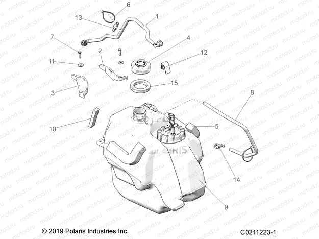 BODY | BODY, FUEL TANK ASM. - A20SDE57K5 (C0211223-1)
