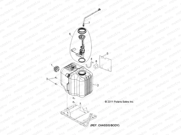 BODY | BODY, FUEL TANK ASM. - R15RAA76AA/AJ (49RGRFUEL126X6)