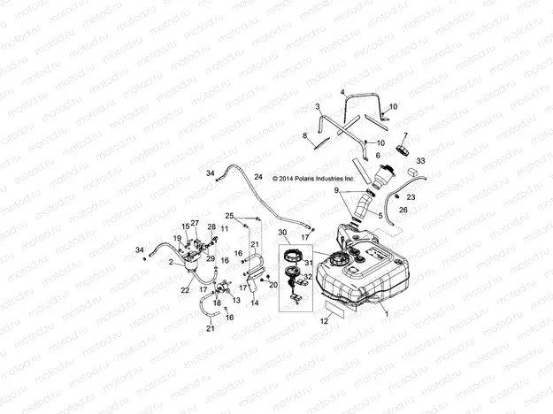 BODY | BODY, FUEL TANK ASM. - R16RVAD1A1 (49RGRFUEL151KDSL)