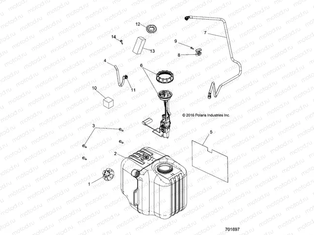 BODY | BODY, FUEL TANK ASM. - R17RME57F1/S57C1/F1/CK/E1/EK/T57C1/E1/A57F1 (701697)
