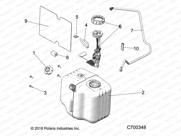 BODY | BODY, FUEL TANK ASM. - R20CCA57A1/A7/B1/B7 (C700348)