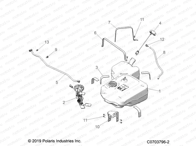 BODY | BODY, FUEL TANK - D20BBP99A4/FP99A4 (C0703796-2)