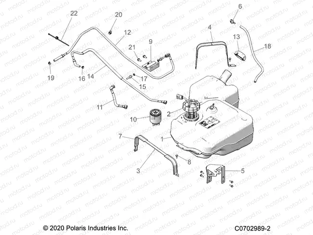 BODY | BODY, FUEL TANK - D20BEPD4B4 (C0702989-2)