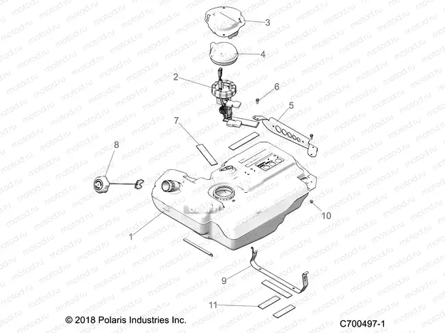 BODY | BODY, FUEL TANK EVAP - Z20A4E99BH (C700497-1)