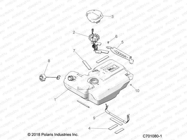 BODY | BODY, FUEL TANK, EVAP - Z20ASE99BH (C701080-1)