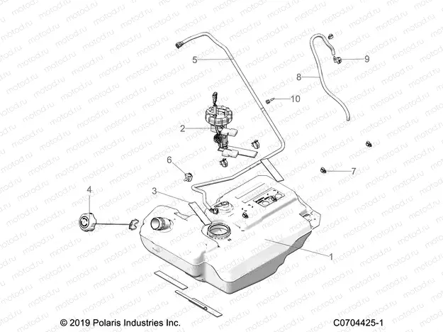 BODY | BODY, FUEL TANK - G20GAE99A2/D99AK/AS/BK/BS (C0704425-1)