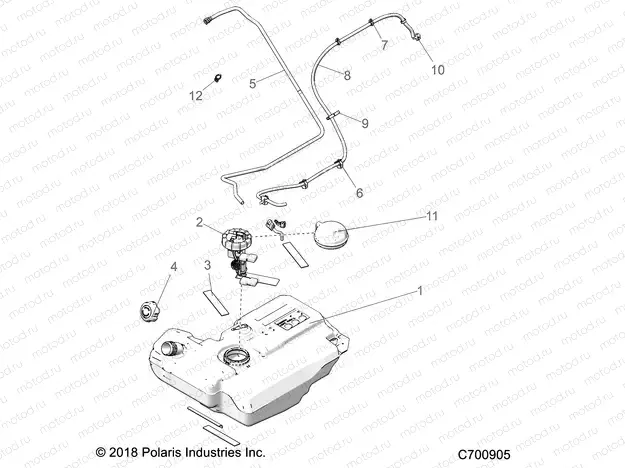 BODY | BODY, FUEL TANK - G20GAE99F2/EFS/BFM/BCM/SFS/SC2 (C700905)
