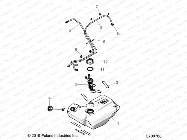 BODY | BODY, FUEL TANK - G20GMD99AP/AG (C700768)