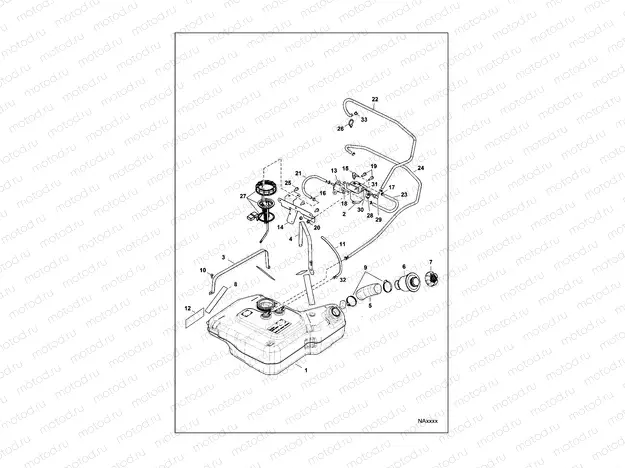 BODY | BODY, FUEL TANK - R151DPD1AA/2D (49BRUTUSFUEL15)