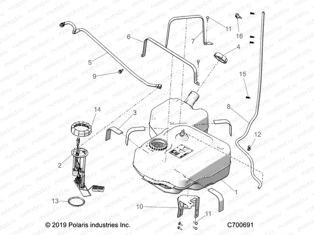 BODY | BODY, FUEL TANK - R20RRW99A9/AA/AF/AP/AX/B9/BA/BF/BP/BX (C700691)