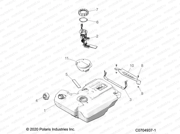 BODY | BODY, FUEL TANK - Z21P4E92AE/AN/BE/BN/L92AL/AT/BL/BT (C0704937-1)