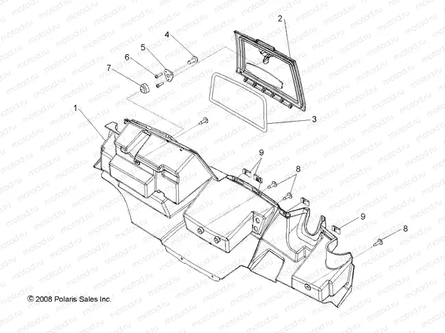 BODY | BODY, GLOVE BOX STORAGE - R09HH68/HY68 ALL OPTIONS (49RGRGLOVEBOX097004X4)