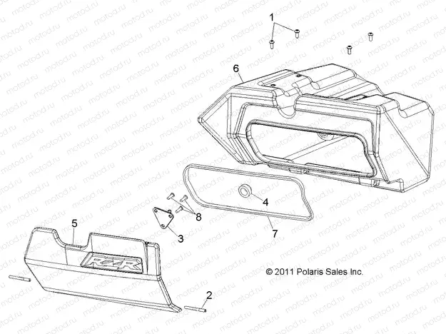 BODY | BODY, GLOVEBOX - R13VE76AD/AI/AW/7EAS/EAT (49RGRGLOVEBOX12RZRS)