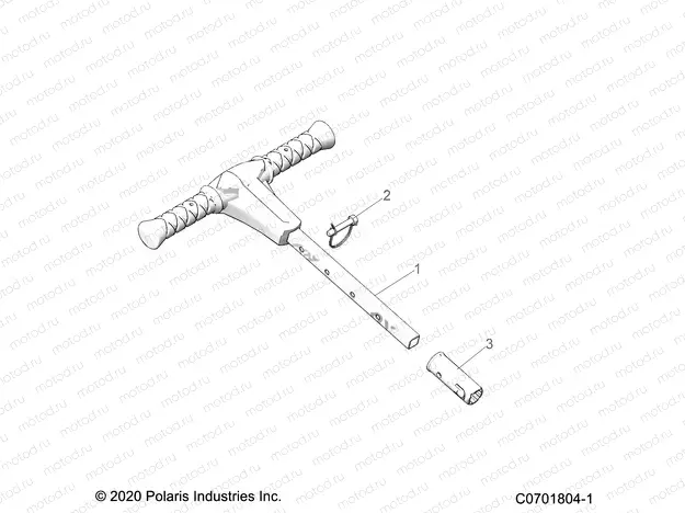 BODY | BODY, GRAB BAR, PASSENGER - Z20CHA57K2 (C0701804-1)