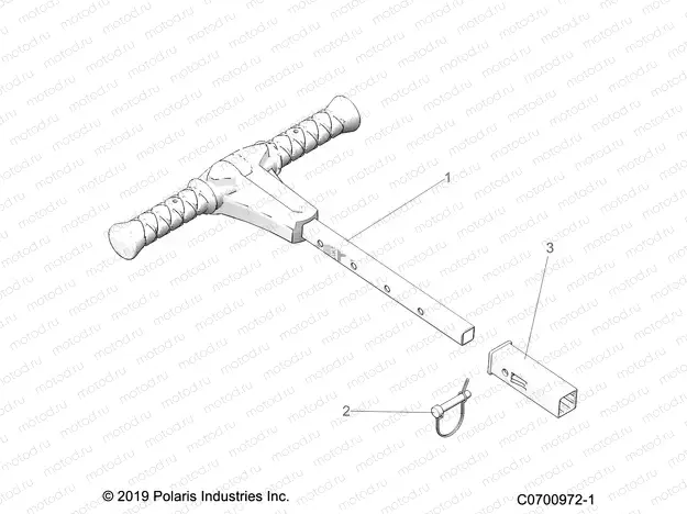 BODY | BODY, GRAB BAR, PASSENGER - Z20P4E92AC/BC/F92AC (C0700972-1)