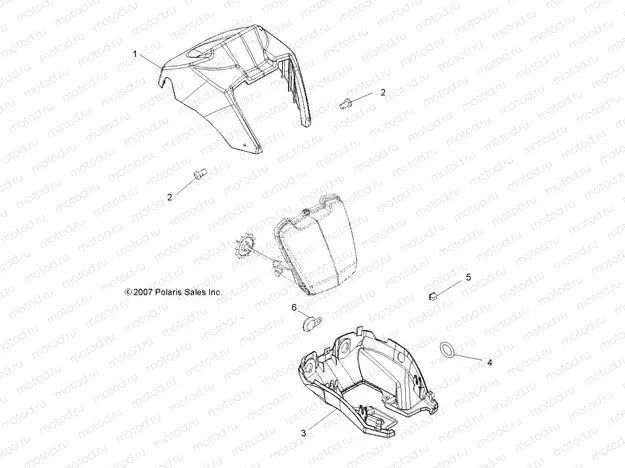 BODY | BODY, HEADLIGHT POD - A17SES57C1/C2/C7/E1/E2/E7/SET57C1/C2/E1/E2