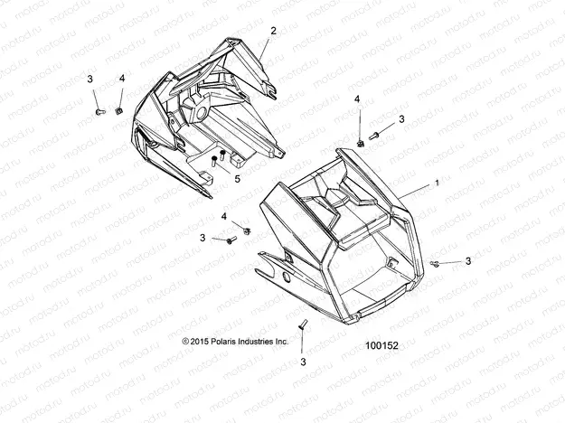 BODY | BODY, HEADLIGHT POD - A18S6S57C1/CL (100152)