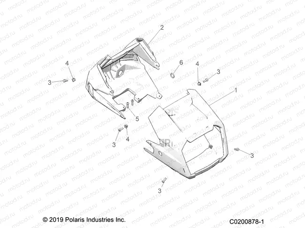 BODY | BODY, HEADLIGHT POD - A20SEE57K1 (C0200878-1)